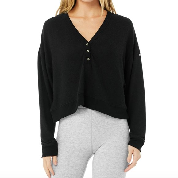 ALO Yoga Sweaters - NWT Alo Cropped Henley